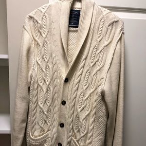 Beige American Eagle Cardigan